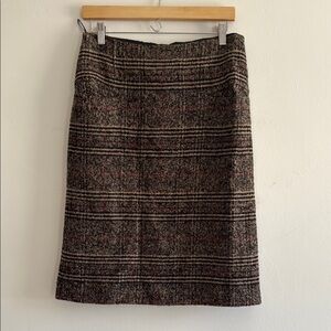 Sonia Rykiel Classic Plaid Wool Skirt